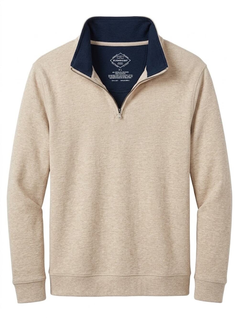 St. John's Bay men's long-sleeve quarter-zip pullover sweater